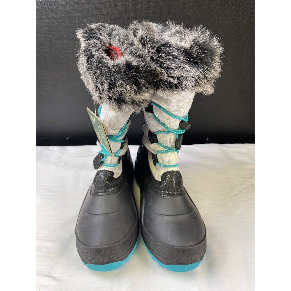Kamik Women's White/Black Lined/ Fur Boots/Shoes Size 5 SKU 3502